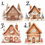 Gingerbread Home Christmas Print, thumbnail 5 of 6