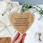 Hanging Wooden Heart For Mum, thumbnail 3 of 6