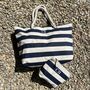 Personalised Stripe Canvas Pouch Bag, thumbnail 2 of 4