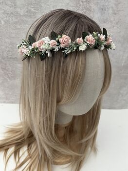 Blush Pink Flower Crown, 4 of 4