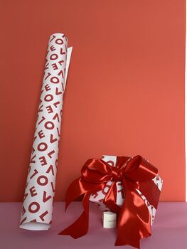 Valentine's Block Love Wrapping Paper, 3 of 7