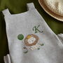 First Birthday Embroidered Lion Romper Outfit, thumbnail 2 of 6