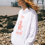 Pier We Go Women's Slogan Hoodie With Funfair Graphic, thumbnail 3 of 4