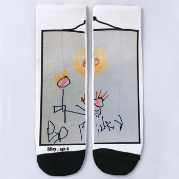 Your Child's Drawing Socks, 3 of 4
