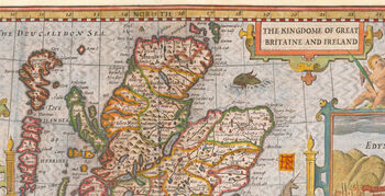 Personalised John Speed 1611 Old Map Of British Isles, 2 of 6
