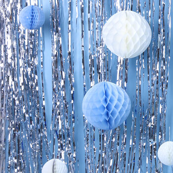 Silver Foil Party Curtain Backdrop Decoration, 2 of 7