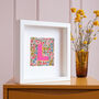 Personalised Floral Liberty Framed Picture, thumbnail 5 of 6