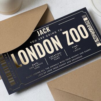 Personalised London Zoo Gift Voucher For Kids Birthday, 3 of 9