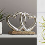 Personalised Double Heart Ornament, thumbnail 2 of 5