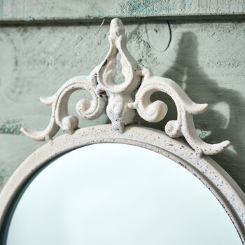 Set Of Two Rococo Wall Mirrors With Shelf, 4 of 6