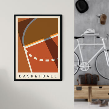 Basketball Minimalist Sports Poster, 2 of 4