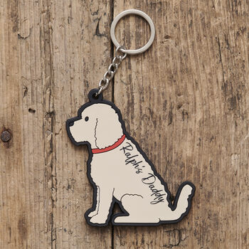 Personalised Father's Day Keyring From The Dog, 6 of 12
