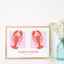 Personalised Lobster Print, thumbnail 1 of 2