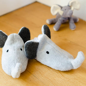 Elephant Soft Baby Shoes And Children's Slippers, 3 of 9