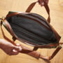 Personalised Leather Trim Laptop Bag, thumbnail 5 of 5