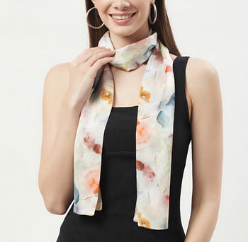Poppies Double Sided Silk Scarf, 2 of 12
