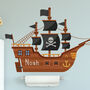 Personalised Pirate Ship Wall Sticker Room Decor Art, thumbnail 3 of 3