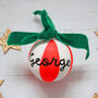 Personalised Striped Ceramic Bauble, thumbnail 8 of 12