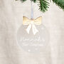 First Christmas Hanging Decoration With Metallic Charm, thumbnail 1 of 2