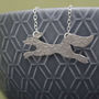Sterling Silver Watercolour Baby Fox Necklace, thumbnail 2 of 4