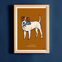 Jack Russell Personalised Fine Art Print, thumbnail 2 of 4