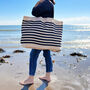 Personalised Name/Text Oversized Stripe Bag, thumbnail 1 of 4
