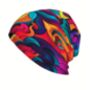 Soft Chemo Headwear Beanie Hat Bandana Bright Swirls, thumbnail 5 of 7