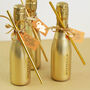 'Cheers To You' Gold Prosecco Bottle For Celebrations, thumbnail 3 of 3