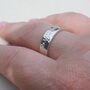 Personalised Hand Stamped Message Ring, thumbnail 7 of 12
