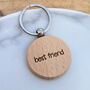 Personalised Pawprint Wooden Keyring, thumbnail 2 of 4