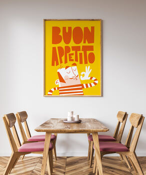 Mr Buon Appetito Kitchen Print, 4 of 7