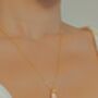 Pink Forest Bell Copper Necklace, thumbnail 6 of 10