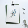Cornflower Posy Mother's Day Notecard, thumbnail 4 of 5