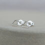 Sterling Silver Mini Geo Triangle Studs, thumbnail 2 of 11