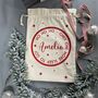 Personalised Christmas Eve Bag Two Natural With Black, thumbnail 11 of 12