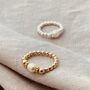 Gold Freshwater Pearl Ring, thumbnail 4 of 6