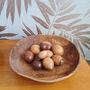 Small Teak Root Table Bowl 30cm Handcrafted Wood Design, thumbnail 10 of 10