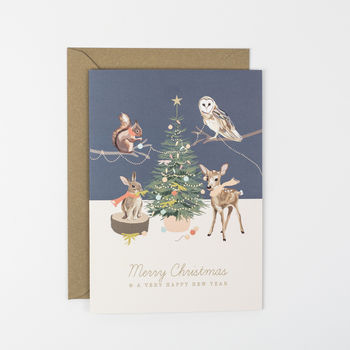 Festive Woodland Christmas Cards, 2 of 2