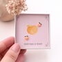'Everything Is Peachy' Sterling Silver Peach Earrings, thumbnail 1 of 6