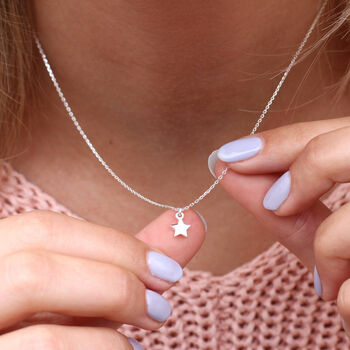 Personalised Gold Or Silver Mini Eid Star Necklace, 2 of 9