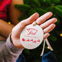 Personalised First Christmas Bauble, thumbnail 11 of 11