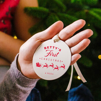 Personalised First Christmas Bauble, 11 of 11
