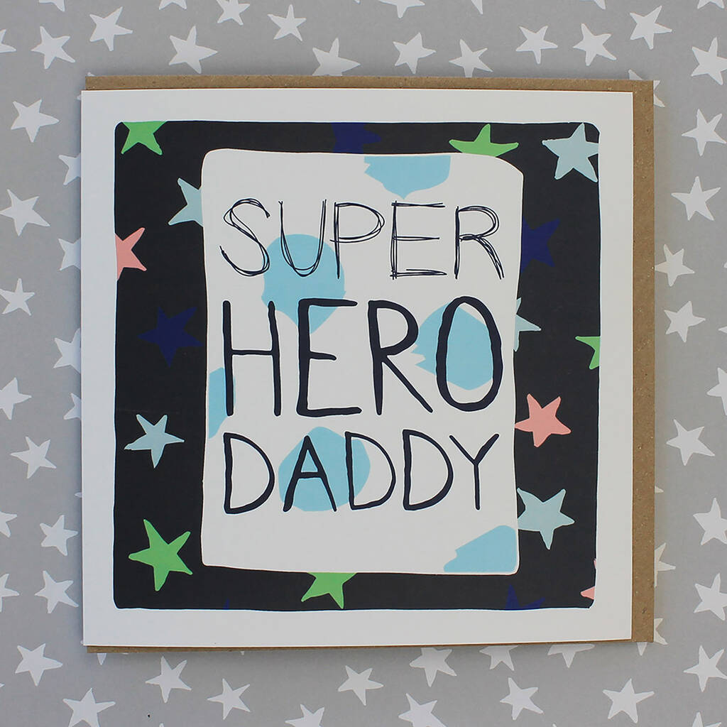 Super Hero Daddy Birthday Card