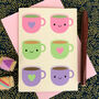 Afternoon Tea Kawaii Card, thumbnail 1 of 6