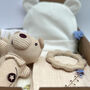 Neutral Baby Bear Gift Set With Personalised Card, thumbnail 3 of 7