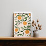 Orange Art Print, Citrus Prints, Fruit Art, thumbnail 4 of 7