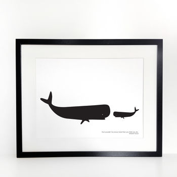 Big And Little Whale A4 Print, 2 of 2