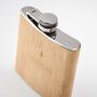 Bamboo Slim Hip Flask, thumbnail 2 of 3