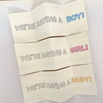 We're Having A Boy Gender Reveal Card, 4 of 4