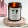 Wedding Gift Personalised Candle Couples Initials, thumbnail 1 of 3